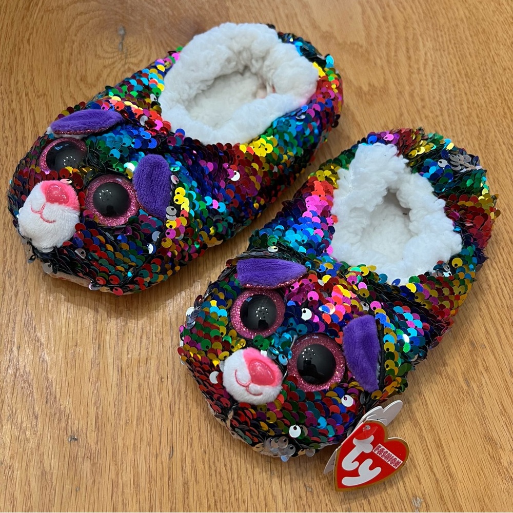 Ty Colorful Sequin Dotty Slippers